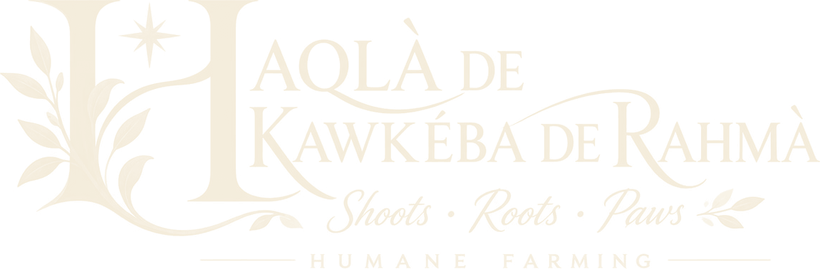 Haqlà de Kawkéba de Rahmà. Shoots, Roots, Paws. Humane Farming.